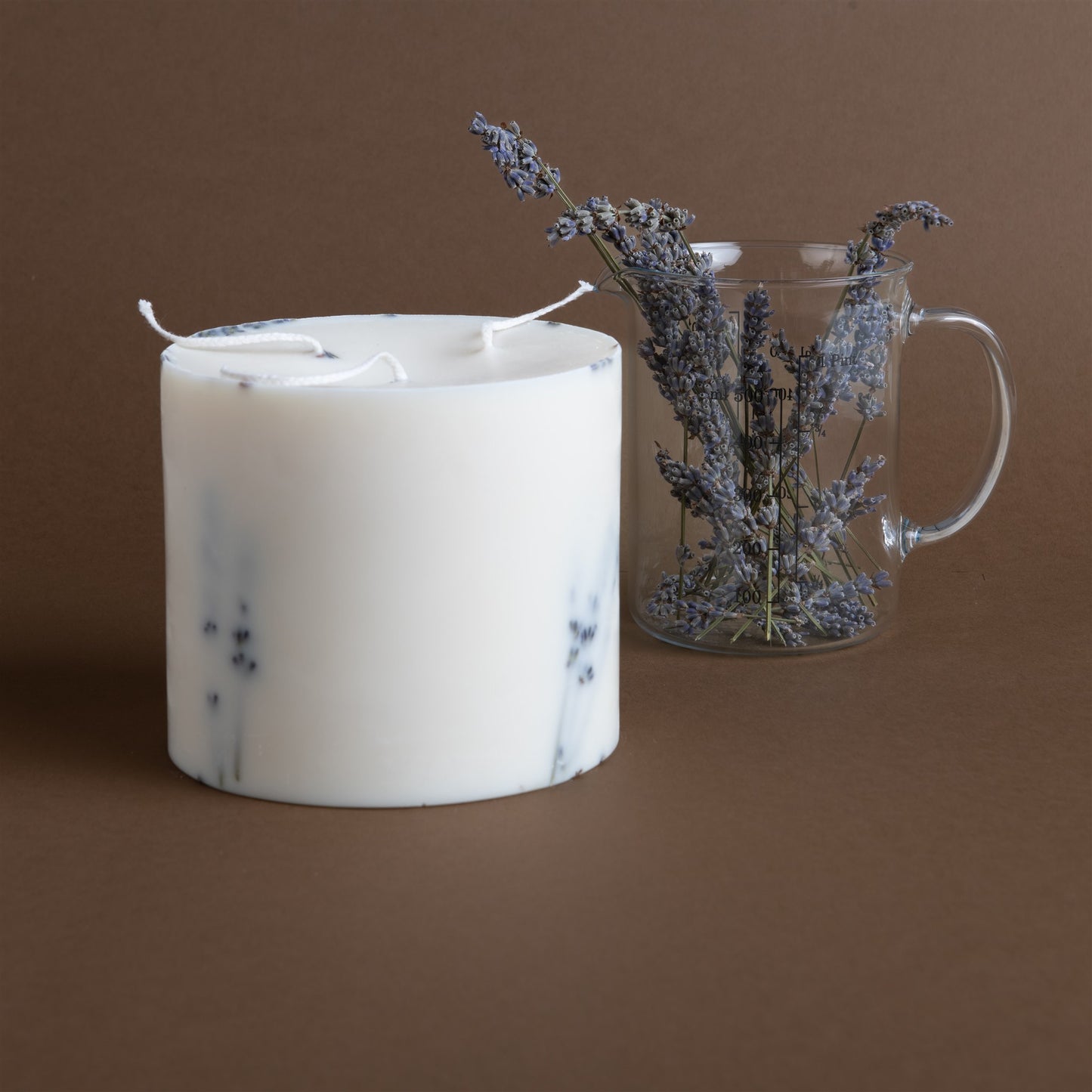 Lavender large 3-wick pillar candle