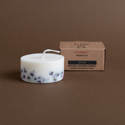 Rose mini pillar candle