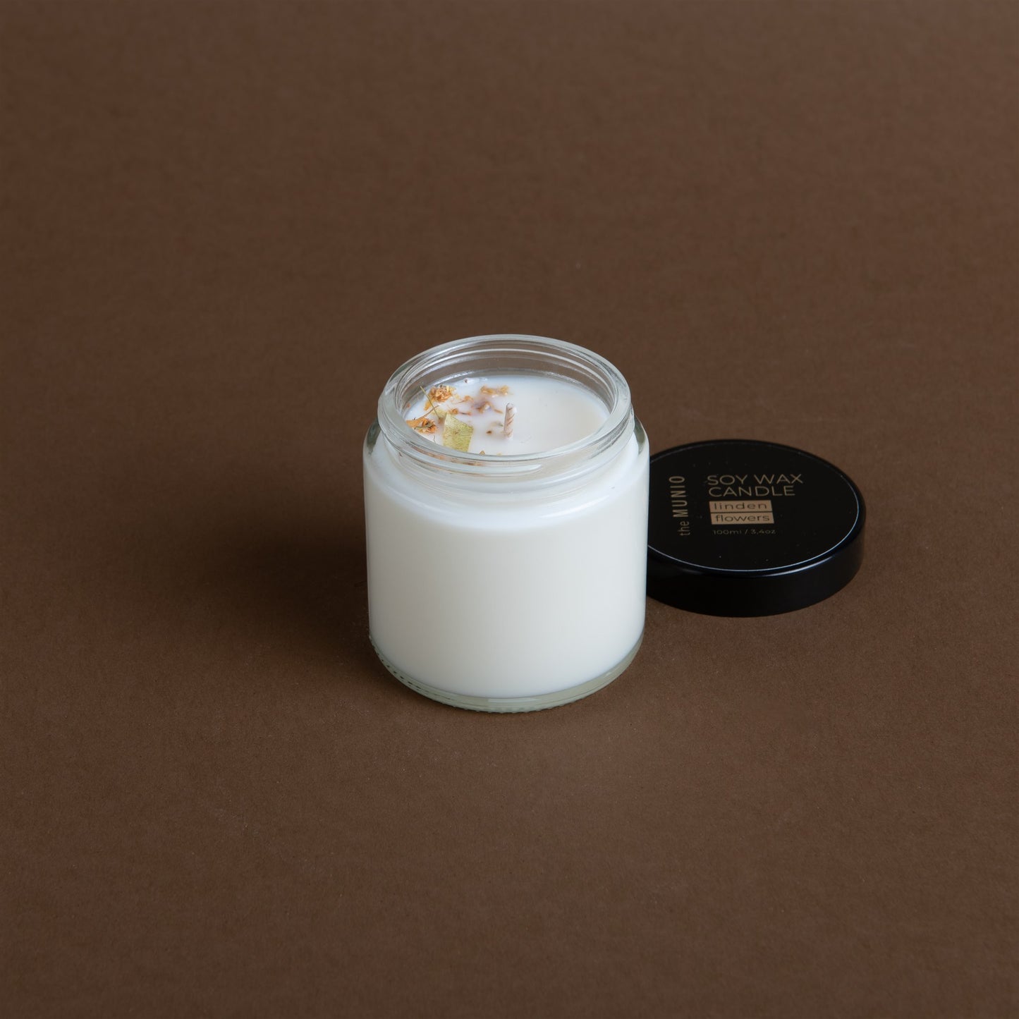 Linden flowers mini candle in glass votive