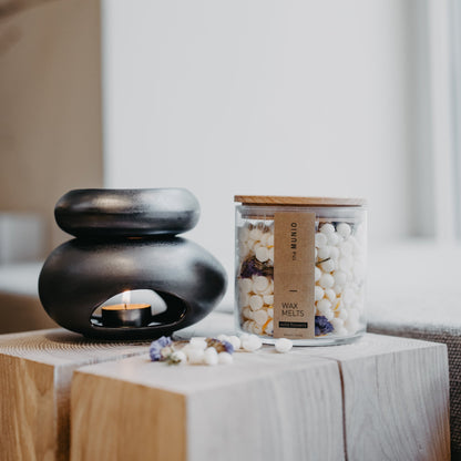 Black ceramic wax warmer